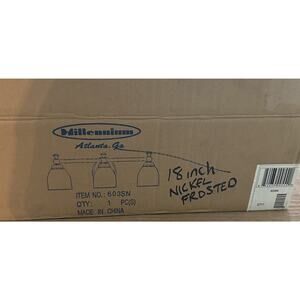 Millennium Lighting 603-SN 3-Bulb bathroom vanity light fixture New Open Box